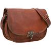 Handmade 13 " Borsa Tracolla Messenger Donna Pelle Borsetta a Giro Chiusura