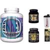 Multi Marca Proteine del siero di latte in polvere con isolate 100% ISO WHEY zero glutine Kg 2,2 Muscle Center + Proteine siero latte 100% WHEY 250g e Aminoacidi BCAA Gold's Nutrition + Shaker + OMAGGIO Biotech