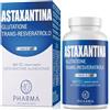 KDAY Astaxantina 8 mg - Integratore con Resveratrolo e Glutatione - 60 capsule