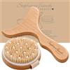 Stephanie Franck Beauty Stéphanie Franck Beauty Set Maderoterapia Corpo - Gua Sha Corpo in Legno & Spazzola a Secco - Set Massaggio per Gambe, Cosce, Pancia e Fianchi - Set Benessere Donna 2 Pezzi