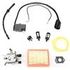 Diyeeni Set carburatore,Carburatore+Bobina d'accensione+Filtri aria,Bobina di accensione filtro carburatore per decespugliatore,Kit di sostituzione carburatore per STIHL FS120 120r FS200 FS250 FS300 FS350