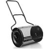RELAX4LIFE Spandiconcime da 75L, Larghezza 60 cm, Ø Rullo: 41 cm, Spanditore da Giardino/Prato con Cestello in Rete Metallica e Manico, per Compost, Torba, Semi, Terriccio (41 x 60 cm,Nero)
