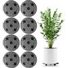 BORDEAG Supporto Piante Vaso Tappetino Rete,8 Pezzi 30 cm Rete Rotonda per Vaso di Piante,Sottobicchieri Grandi per Piante,Griglia Protezione per Piante per Terrazza O Patio,Giardino Interno