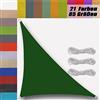 Ufamiluk tenda a vela 6x6x8m triangolare da esterno giardino terrazzo impermeabile teli ombreggianti da giardino esterno balcone patio feste balconi Verde scuro