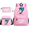 Generic Zaino scolastico leggero 3 pezzi con borsa a tracolla e astuccio, per adolescenti(Y)