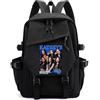 Generisch Mengmiao K-Katseye Zaino Casual Unisex per Scuola e Viaggio, Zaino Scolastico Coreano Impermeabile con Scomparto per Laptop e Molteplici Tasche, 42*29*13 CM, Rucksack