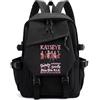 Generisch Mengmiao K-Katseye Zaino Casual Unisex per Scuola e Viaggio, Zaino Scolastico Coreano Impermeabile con Scomparto per Laptop e Molteplici Tasche, 42*29*13 CM, Rucksack