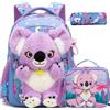 HTgroce Zaino Bambina, Zaino Zainetto Asilo Bambino Scuola Elementari Bimba