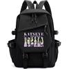 Generisch Mengmiao K-Katseye Zaino Casual Unisex per Scuola e Viaggio, Zaino Coreano Impermeabile per Studenti con Scomparto per Laptop e Molteplici Tasche, 42*29*13 CM, Rucksack