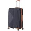 CELIMS - Valigia Grande in Polipropilene 75 cm | Valigia Grande | Bagaglio 75 cm | Lucchetto TSA | 8 ruote a 360° | Blu Navy