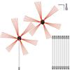 VEVOR Spazzacamino da 10M con 10 Canne in Nylon per Pulizia Camino Stufa Uso Domestico, Set Spazzole per Camino Stufa Kit Pulizia Camino Spazzola Camino Facile da Collegare con 10 Aste con 2 Testina