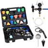 VEVOR Kit di Tester Manometri per Sistema di Raffreddamento da 47 pezzi, Kit per Prova di Pressione del Radiatore con 3 Adattatori in Metallo, Misura Universale, Strumento di Prova per Autoveicoli