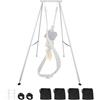 VEVOR Supporto per Altalena Yoga Altezza di 291 cm con Capacità di Carico Massima di 250 kg, Struttura Triangolare, Corda Aerea e Base Antiscivolo; Supporto per Amaca Multifunzionale, Solo Telaio