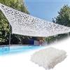 Generico Rete Mimetica Bianca 2x3m 3x5m 4x6m, Rete Mimetica Militare, Telo Camo Ombreggiante, Rete Camuffamento Neve per Copertura Auto, Giardino, Campeggio, Feste(6.5x8m)