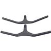 Generico Manubrio Dritto Integrato Interamente in Fibra di Carbonio, Parti Biciclette MTB da 0/17 Gradi(90X780mm)