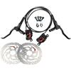 Generico Compatibile for Freno a Disco Idraulico Shimano BR BL MT200, 800/1350/1450mm for Parti Bici MTB Upgrade MT315,Componenti(RT56 160mm)
