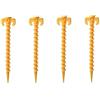 BGHYJKOL Picchetti Tenda 1 Set of Outdoor Camping Tent Pegs (4pcs) - Screw Shape with 20cm Total Length