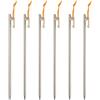 BGHYJKOL Picchetti Tenda Alloy Tent Pegs Outdoor Camping Nail Heavy Duty Canopy Stake 20/25/30 cm(7 x 250 6PCs)