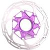 Generico Compatibile con Il rotore del Freno for Bicicletta RIRO Centerlock, Disco Idraulico da 140/160 mm for Ciclismo MTB,Componenti(140 Purple Rotor)