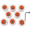 ZFIHAV Ruote for Pattini a rotelle da 8 Pezzi con Doppia Larghezza for Applicazioni di Skateboard Quad e in Linea per Pattini(Orange)