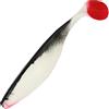 Relax Kopyto Shad - Pesce in gomma, 15 cm, 5 pezzi, 002R, colore: Nero/Bianco