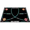 Generico Tappeto Dribbling Basket | Attrezzature Allenamento Sport Con Palla,Tappetino Per Pratica Passi Di Basket | Per Bambini Adulti Giocatori Allenatori Insegnanti Casa Palestra Campo Cortile