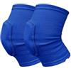 LIUHLFSR 2 Paia di Ginocchiere a Compressione Sportiva Protezione Elastica for Ginocchio in Spugna Ispessita Supporto for Ginocchiera for Allenamento Danza per Sport(Red,M)