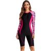 GSXLZ Muta Uomo Costume Da Bagno Da Donna, Stile Sportivo, Un Pezzo, Costume Da Surf, Body Da Nuoto Femminile, Tuta A Maniche Lunghe, Abbigliamento Da Sub, Costumi Da Bagno Da Donna(Blue,S)