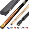 BCJMKDX Stecca da Biliardo, Stecca da Biliardo 3/4 in Stile Cinese Nera 8 Stecca 10 mm con Scatola