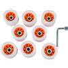ZFIHAV 8 pzSkate Ruote Roller Skate con Chiave for Pattini A Rotelle A Doppia Fila Indoor Giochi al Coperto per Pattini(Black (95A))