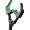 Glewi Testa di appoggio per canna da pesca, blocco automatico, sgancio rapido, antiscivolo, scanalatura a V, filettatura M3/8, accessorio per pesca alla carpa, verde (rosso)
