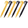 BGHYJKOL Picchetti Tenda 20/10pcs Plastic Tent Pegs Nail Accessories Outdoor Camping Nails Sand Ground Triangular Stake Awning Tools(Black - 10pcs)
