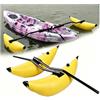 VSAQLNWZ Stabilizzatore Gonfiabile per Kayak, Regolabile Stabilizzatore per Kayak Gonfiabile Kit, Uso Versatile Kit Stabilizzatore Gonfiabile per Kayak E Barche con Fori,White