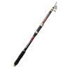 Zpengtai Canna da Pesca Canna da Pesca telescopica in Fibra di Carbonio 2,1 M a 3,6, Canna Portatile Spinning, Viaggio, in Mare, Barca, Roccia(Red,3.0 m)