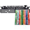United Medals Always Earned Never Given Sport Porta Medaglie Acciaio - Nero | 48 medaglie | Medal Hanger Display | Steel Medal Holder