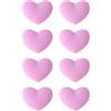 Ldbuejiaja Confezione da 8 ammortizzatori per vibrazioni da tennis con silicone decorativo a forma di cuore per un assorbimento degli urti più delicati
