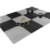 BTGYTTKL Tappeto Da Fitness A Puzzle Tappetini EVA ad incastro, 16 pezzi, 30x30 cm, piastrelle antiscivolo for attrezzature da palestra domestica(Beige)