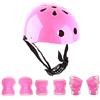 LIYJTK Casco da Bici Per Bambini, Casco da Bambino Per Ragazzi E Ragazze di 2-13 Anni, Casco da Skateboard Regolabile, Casco Multisport Leggero(Rosa)