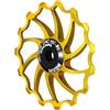Generico Ruota Fantino per Bici - Puleggia a rulli Guida Bici - Deragliatore Leggero, Puleggia Deragliatore in Ceramica Resistente all'Usura 14T/15T/16T per Biciclette