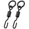 Generico Girelle for Pesca alla Carpa da 40 Pezzi con Anello Solido, Accessori for Ganci a Cambio rapido(40pcs AE007-4)