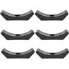 MERRYHAPY Supporto per Manubri 6 Unitá in Plastica Pp, Rastrelliera per Manubri Nera per Protezione Pavimento e Accessori per Attrezzature Fitness Casa