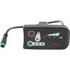 SUNGOOYUE Display di Potenza a LED per Bici Elettriche, Misuratore di Potenza a LED per Bici Elettriche in Plastica con Connettore Maschio 790 5P Impermeabile per Manubri da 22,2 Mm(#1)