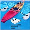 VSAQLNWZ Stabilizzatore a Braccio per Kayak, Regolabile Gonfiabile Kayak Float, Montaggio Rapido Kit Stabilizzatore Gonfiabile per Canoa per Kayak E Barche con Fori,White