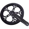 CLISPEED Guarnitura Bici a Corona Singola 170 MM in Metallo 52 Denti Manovella Cava Rimovibile, Accessori di Ricambio per Bici Pieghevoli e Mountain Bike, per Ciclismo su Strada e Pista