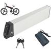 JHKJ Batteria al Litio Integrata Pieghevole 36V 10Ah 13Ah 15Ah 17.5Ah Pacco Batteria al Litio 48V 8Ah 10.4Ah 12Ah 14Ah Batterie di Ricambio con Caricabatterie per ebike,36v10ah