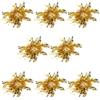 BESPORTBLE 8 Pezzi Fascia da Polso Oro con Fiocchi in Plastica per Eventi Sportivi e Feste, Design Facile da Usare e Colori Brillanti per Spettatori e Gruppi