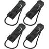 Hemobllo Set 4 Clip Pinne da Surf in Nylon Nero 4,3x1,3 Cm, Accessori per Paddle Board Gonfiabili, Timone Stabilizzatore per Tavole Stand-up Paddleboarding all'Aperto