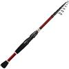 Zpengtai Canna da Pesca Canna da Pesca telescopica 1,8-2,4 m Ultraleggera Spinning/Casting in Fibra di Carbonio for luccio e spigola Pesca(Spinning Red,1.8 m)
