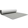Kaichenyt Tappeto per barca in plastica EVA, 240 x 90 cm, pavimento in vinile per balcone, tappetino antiscivolo in schiuma EVA, per camper, barca, yacht, grigio chiaro, nero, EVA, per uso universale