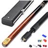 BCJMKDX Stecca da Biliardo, Stecca da Biliardo 3/4 Divisa Snooker Otto Nera 9,5 mm 10 con Scatola